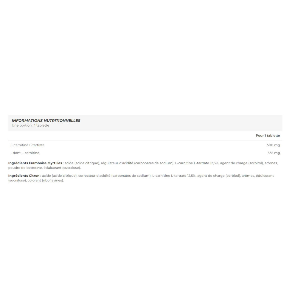 L-carnitine effervescent (20 tabs)
