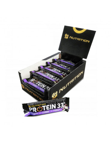Boîte protein bar 33% (25x50g) Go On Nutrition