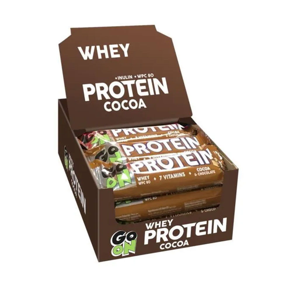 Bo&icirc;te Protein Bar 20% (24x50g)Cacao Barres Prot&eacute;in&eacute;esGo On Nutrition