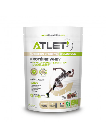 Protéine whey biologique (450g) Atlet