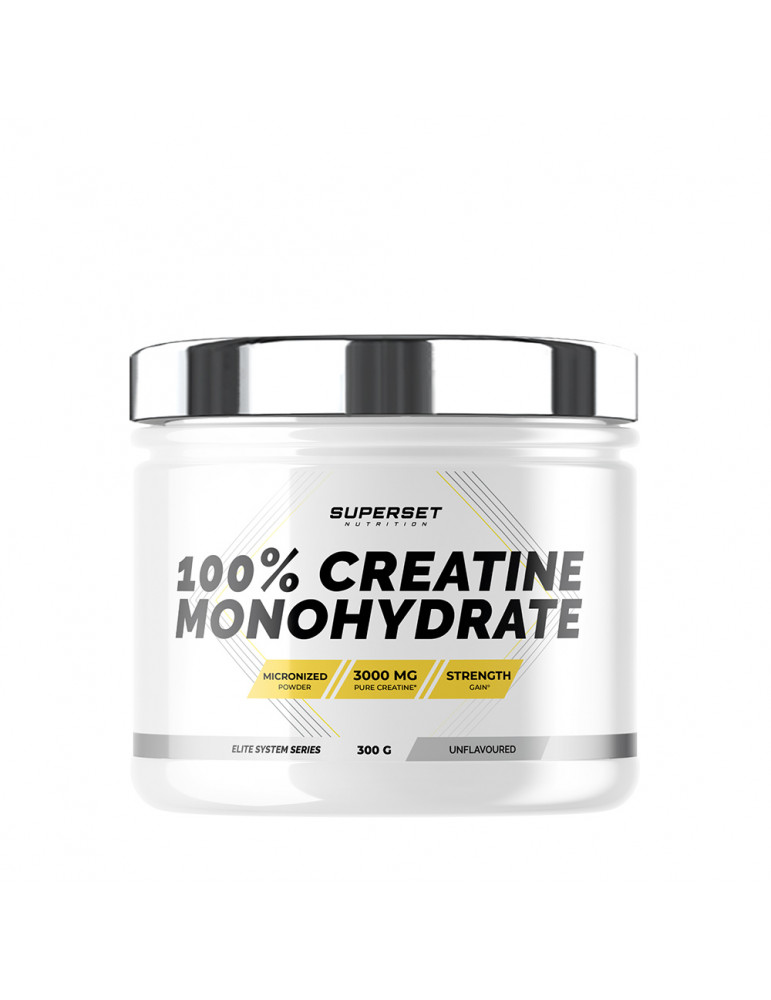 100 CREATINE MONOHYDRATE (300G) Créatines Superset Nutrition