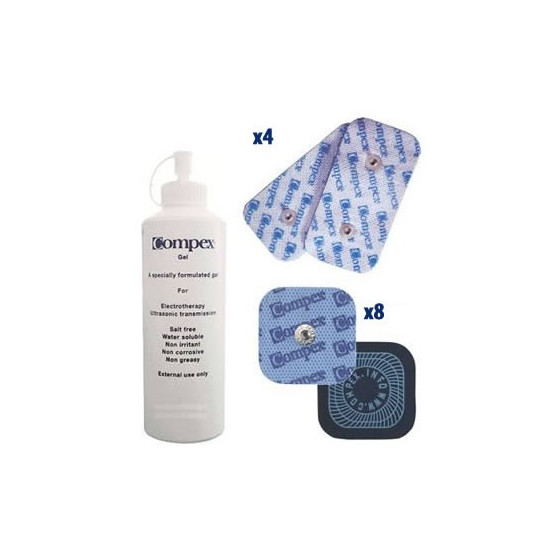 Pack Electrodes L Snap + Gel Conducteur