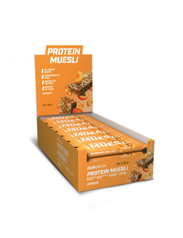 Boîte de barres protein muesli (28x30g) BioTechUSA