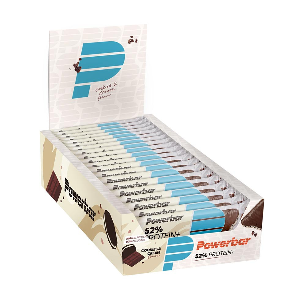 Powerbar Barre 52% Proteinplus Low Sugar Cookies & Cream Bleu Tu - Image 2