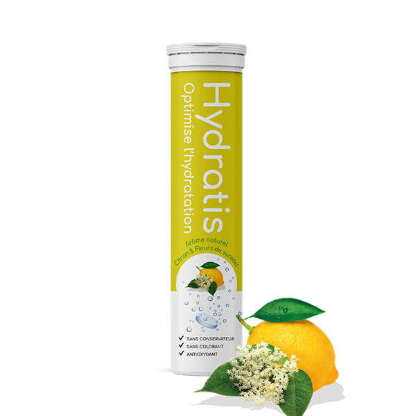 Hydratis - Pastilles Hydration Electrolytes Citron / Fleur De Sureau Comprimés Effervescents 20 Pc(S) Enfants - Image 3