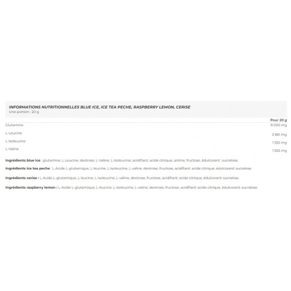 BCAA + Glutamine Intrafuse (500g) BCAA Addict Sport Nutrition