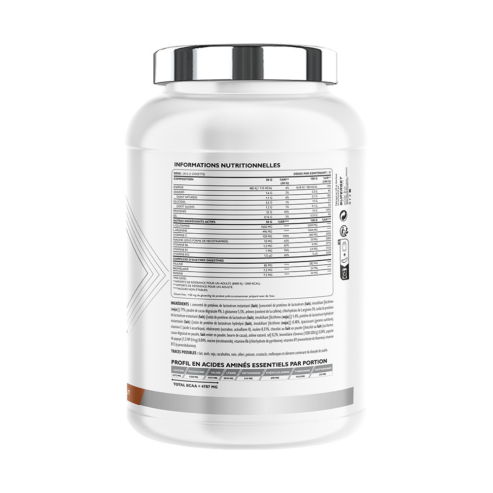 Superset Nutrition - 100% WHEY PROTEINE ADVANCED (900gr) - achats Whey protéine