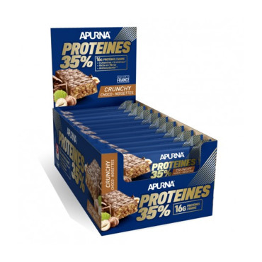 35% crunchy protein bar...