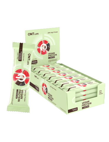 Vegan protein bar 25% l-carnitine (28x40g) QNT