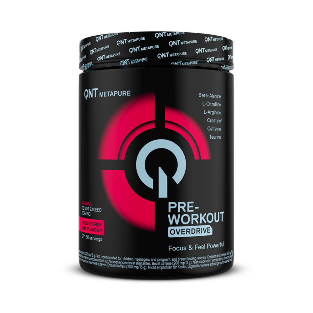 Qnt Overdrive Pre-Workout Wild Cherry Lime (390 G) - Image 3