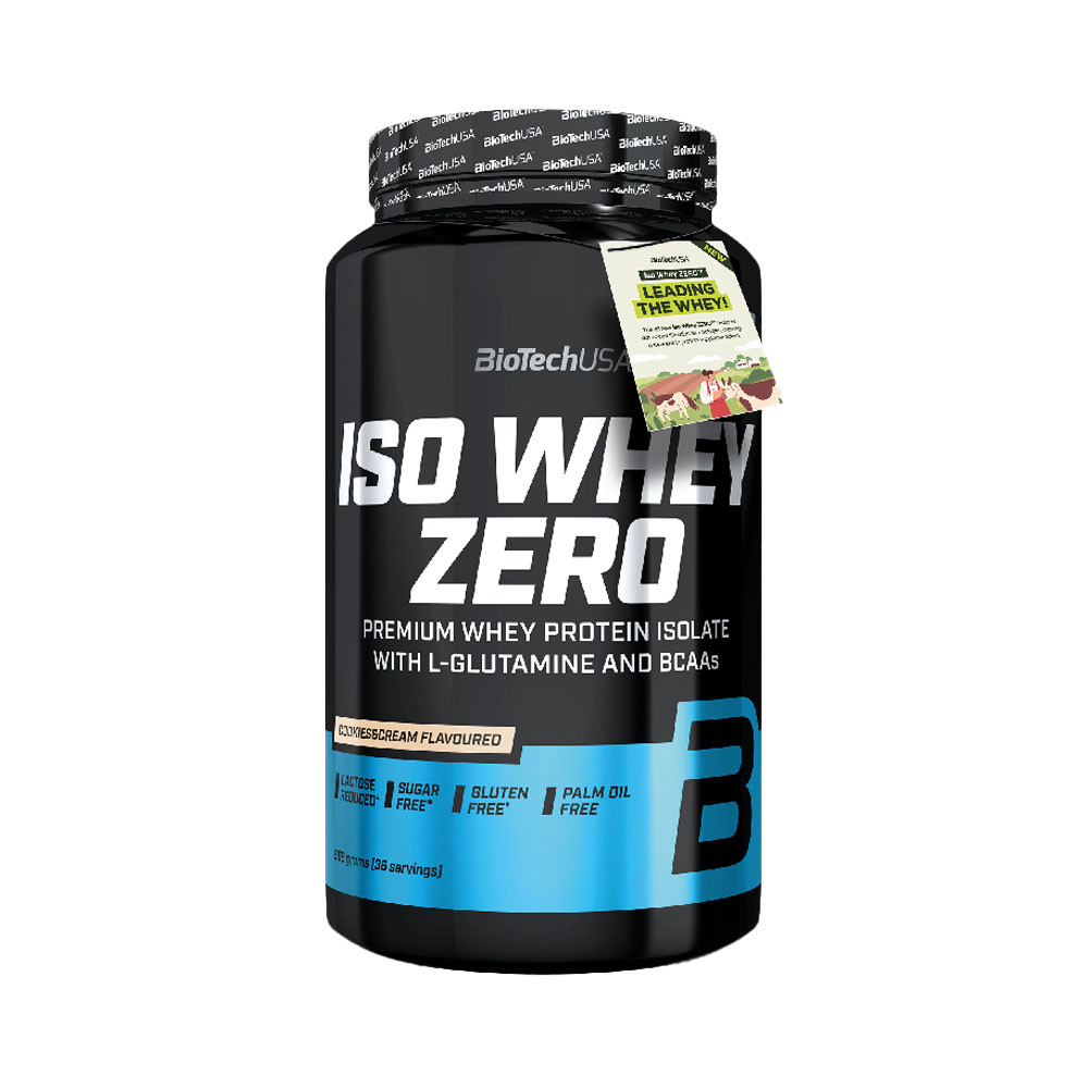 Biotech USA Iso Whey Zero 908g Cookies & cr&egrave;me - Isolat&nbsp;de&nbsp;lactos&eacute;rum