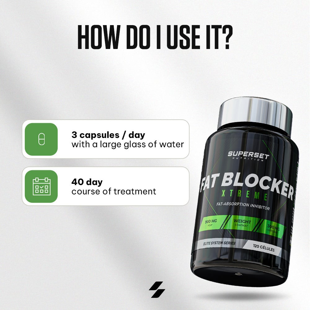 Fat Blocking FAT BLOCKER XTREME (120 CAPS) - Fat catchers - Superset Nutrition