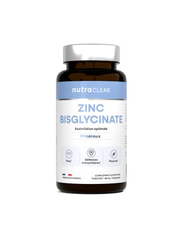 Zinc bisglycinate + B6 (120 gélules)