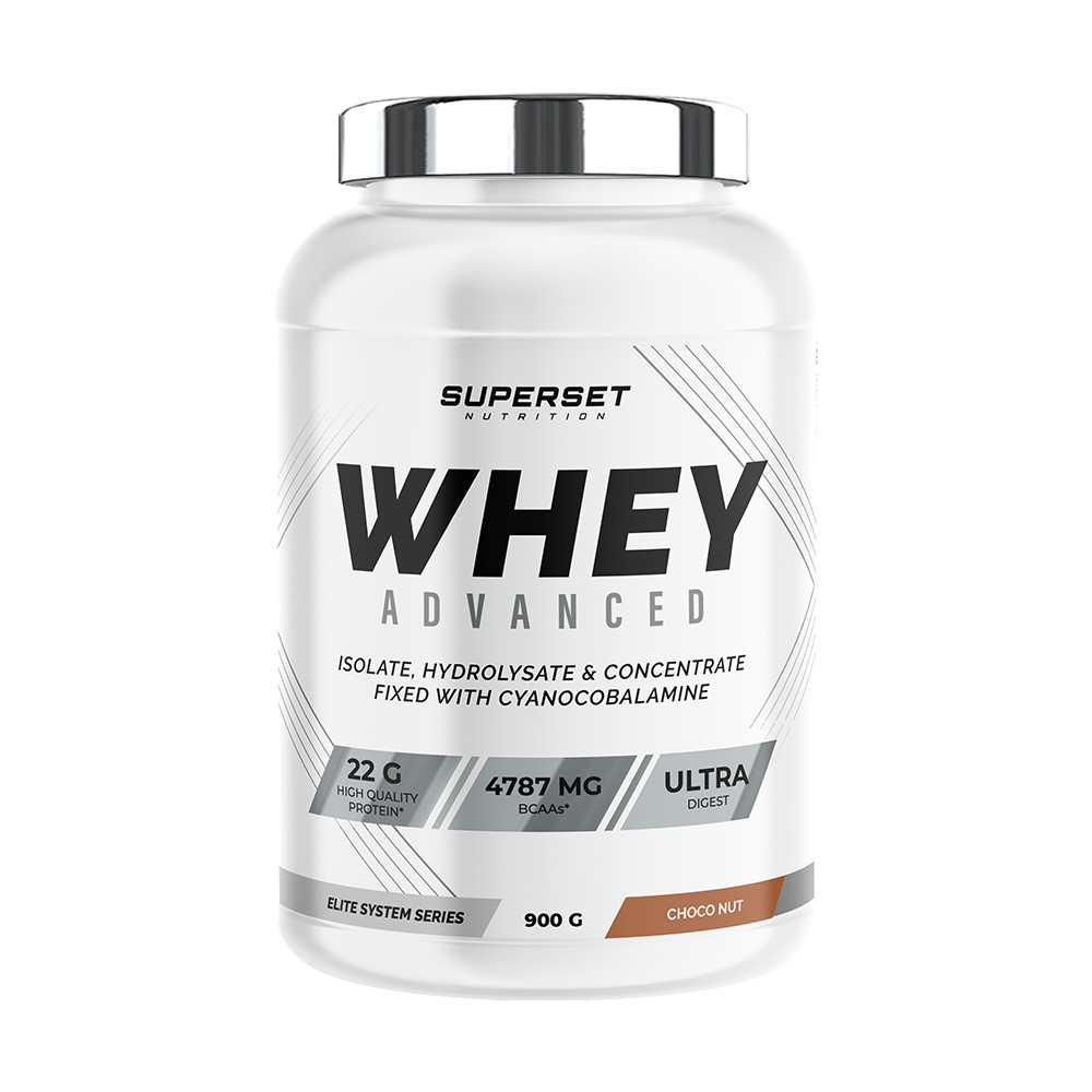 Whey prot&eacute;ine - Superset Nutrition - 100% WHEY PROTEINE ADVANCED (900gr) - Saveur Nutella