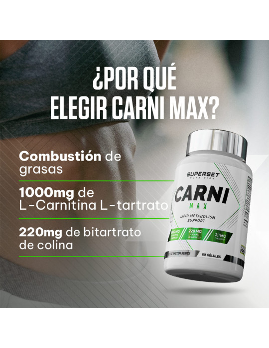l carnitine safe while breastfeeding CARNI MAX Superset Nutrition 60 cápsulas Quemagrasas Carnitina