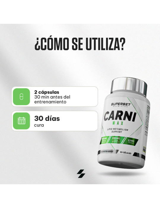 CARNI MAX Superset Nutrition 60 cpsulas Quemagrasas Carnitina