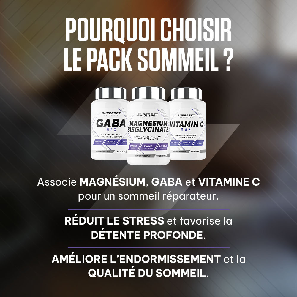 Pack Sommeil - Vitamine C, Magnésium, Gaba - Superset Nutrition