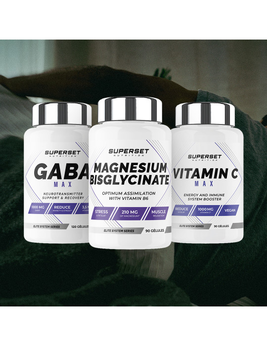 Pack Sommeil - Vitamine C, Magnésium, Gaba - Superset Nutrition