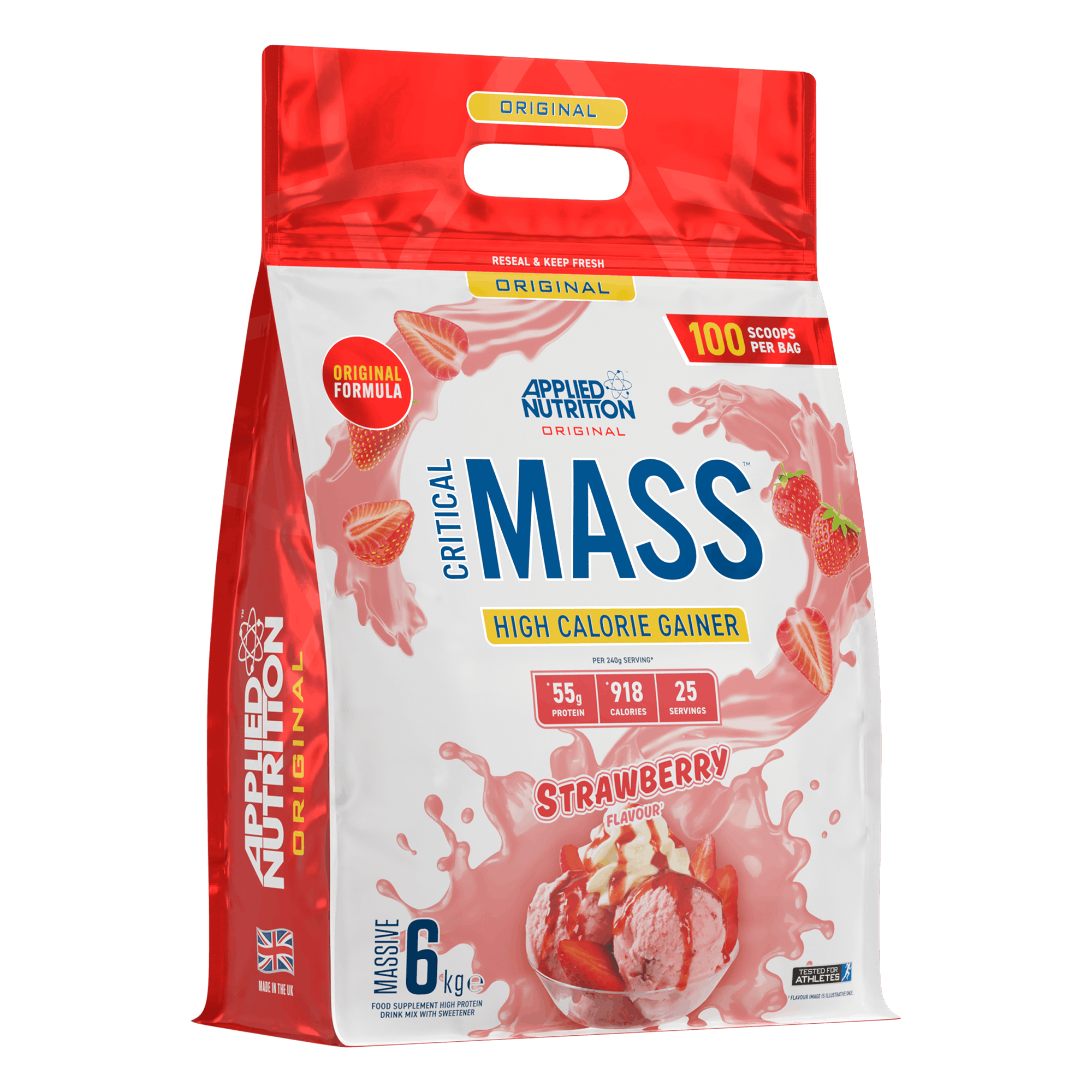 Applied Nutrition Critical Mass Original Fraise (6000 G) - Image 3