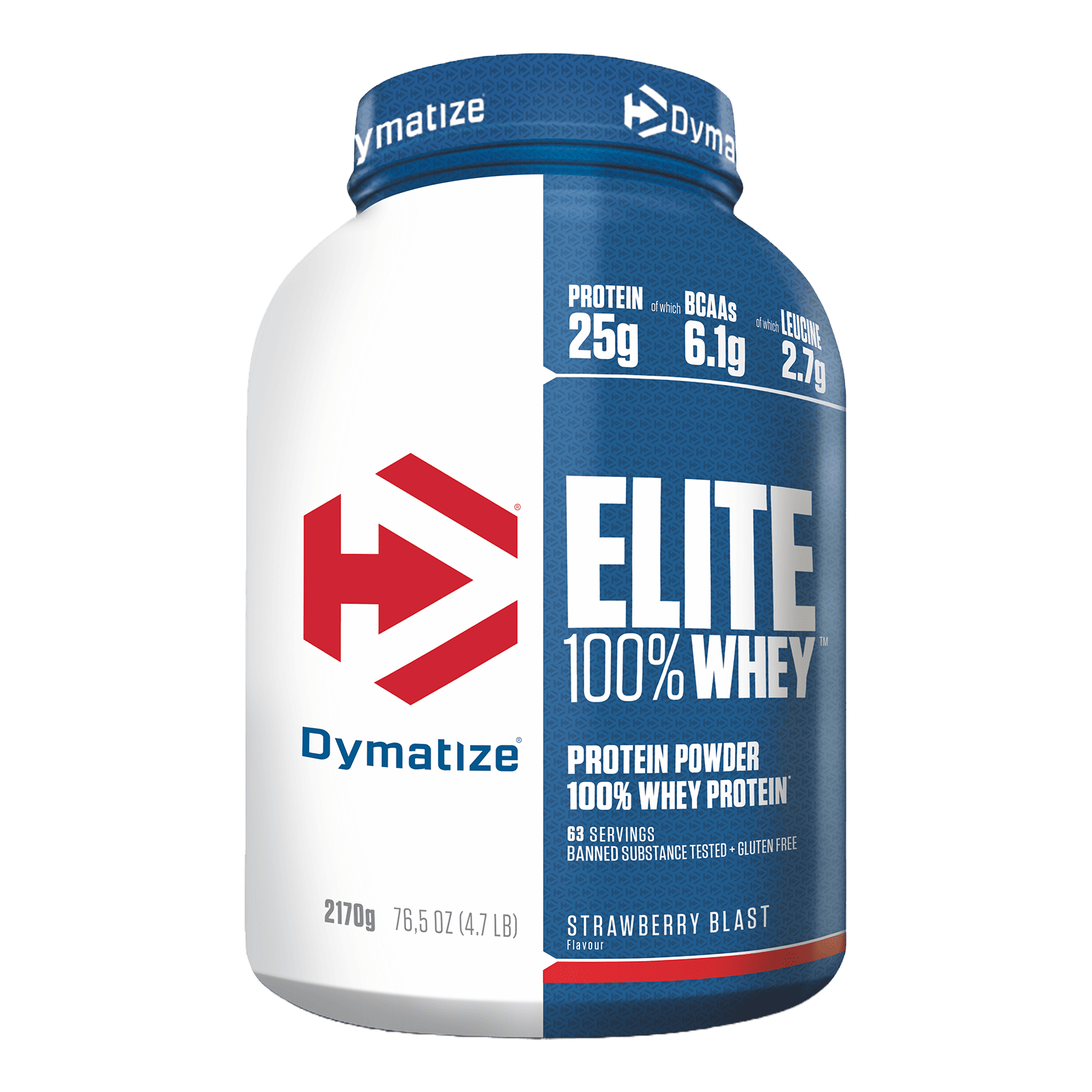 Elite Whey 2100g Rafra&icirc;chissement aux fraises Dymatize Proteine