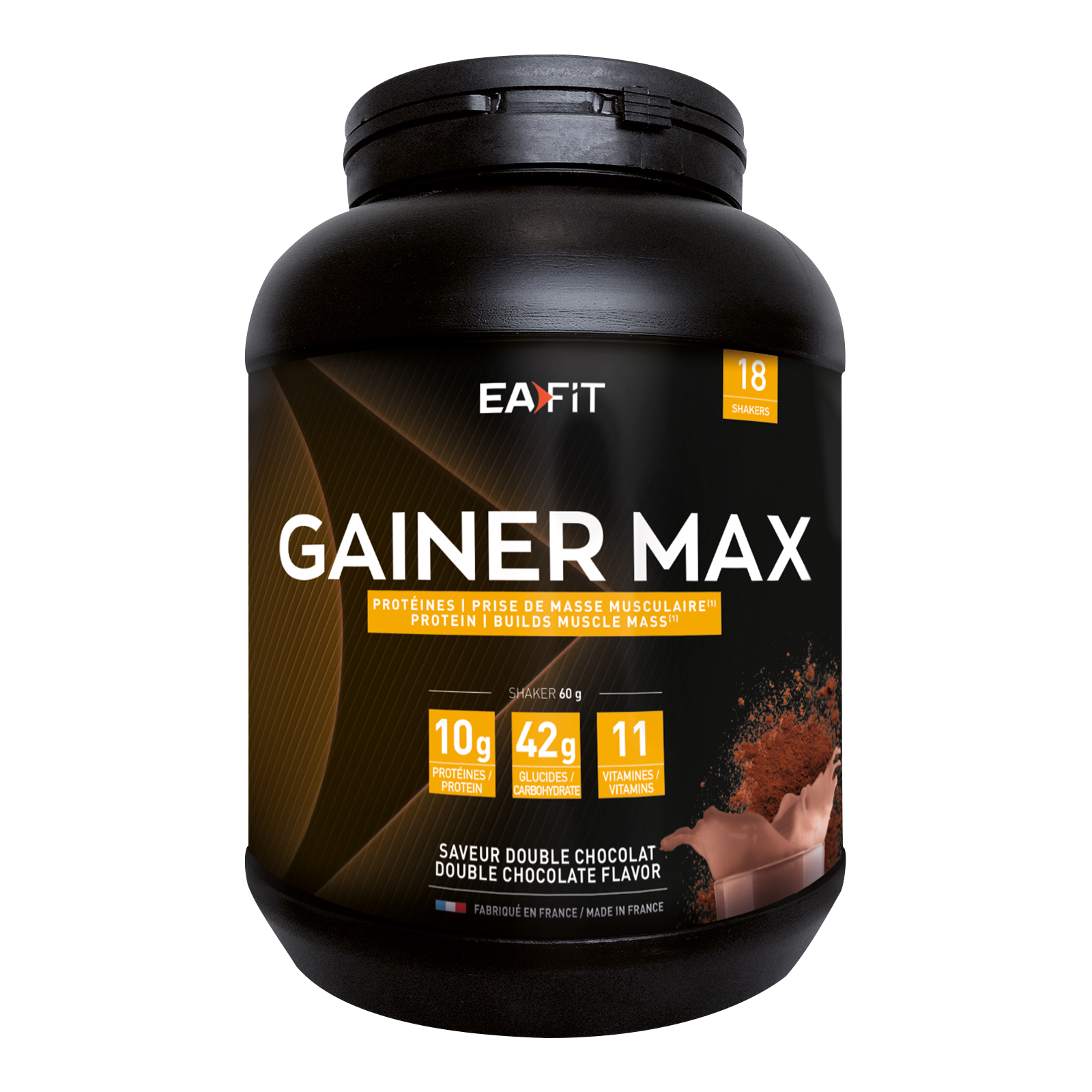 Ea Fit Blanc Gainer Max Double Chocolat 1,1Kg - Image 3