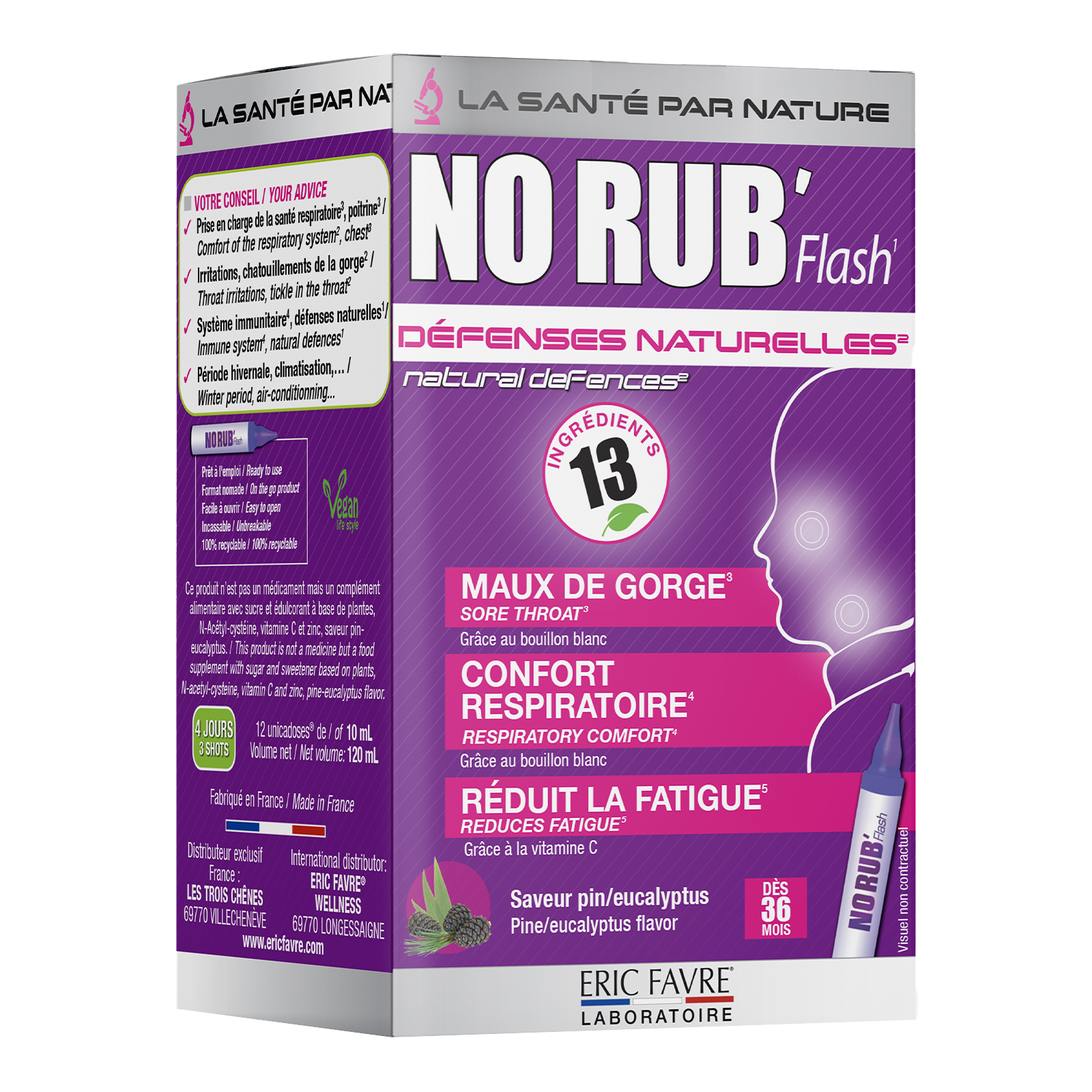 Joom Parasanteonline Complexe D'extraits De Plantes Eric Favre - No Rub' Flash - Pin-Eucalyptus 120Ml - Image 4