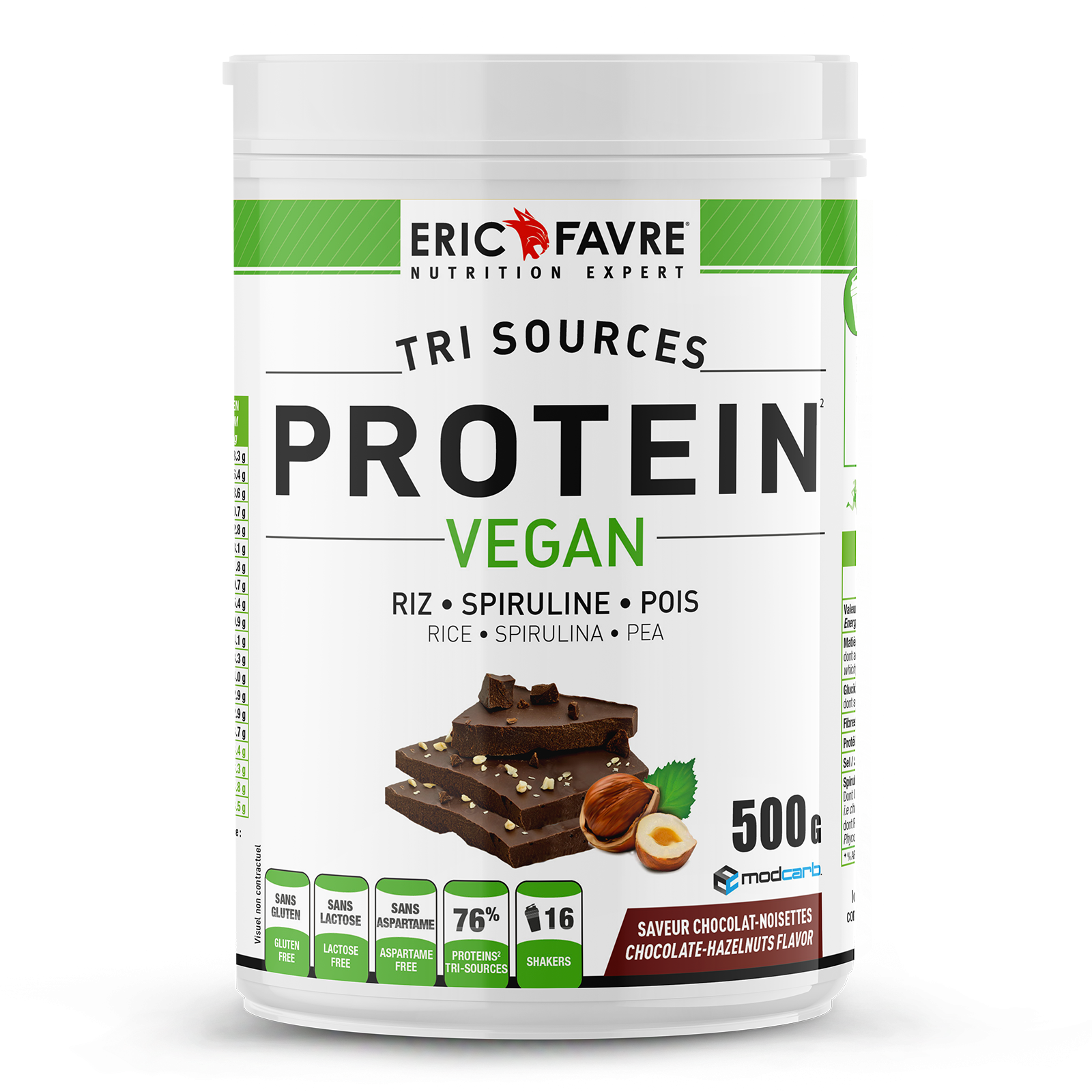 Eric Favre Unisex Protéines Vegan Tri Sources (500G)