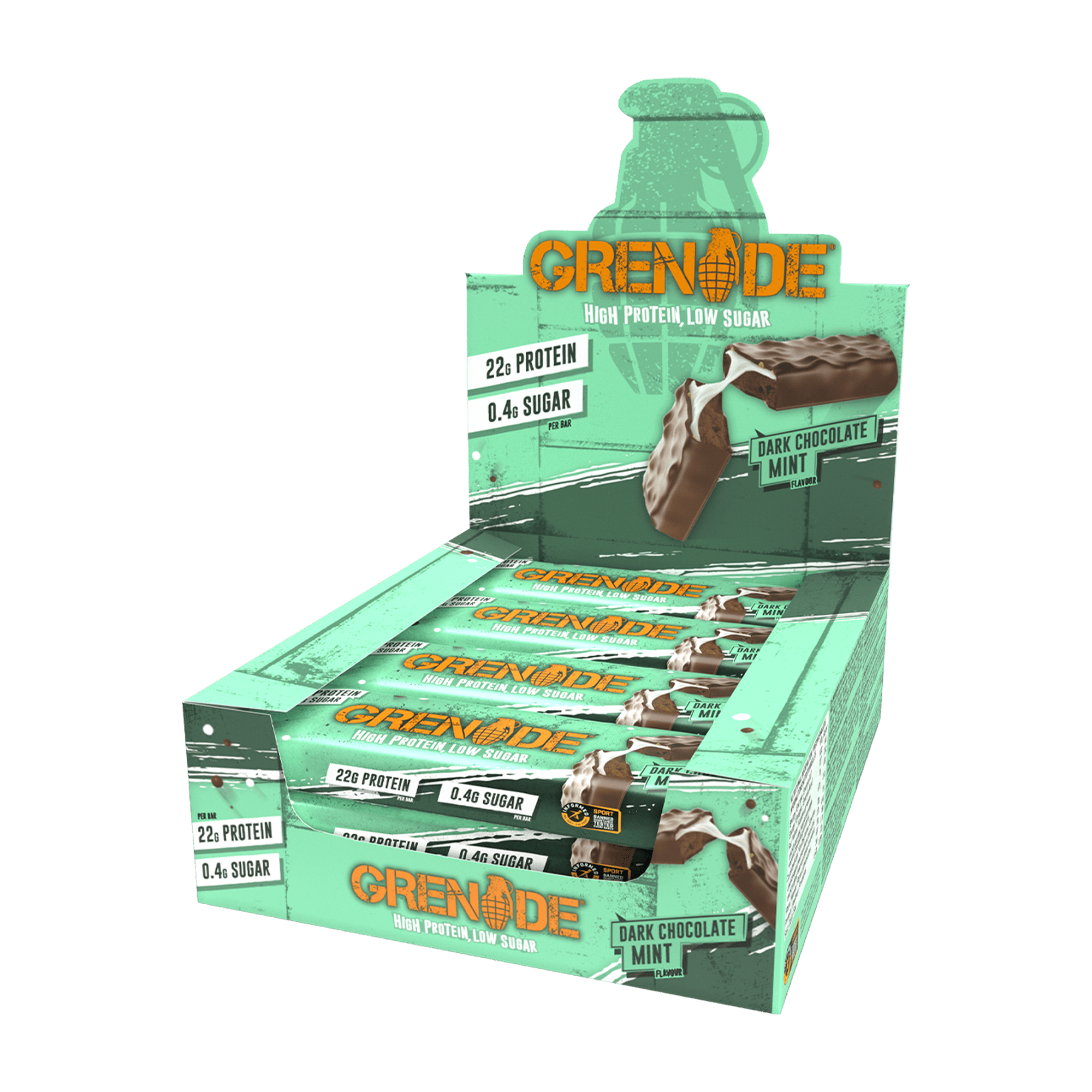 Grenade Unisex Orange Protein Bar (12X60g)