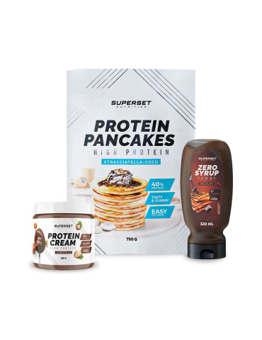 PACK PETIT-DÉJ – pancakes + protein cream + zero syrup