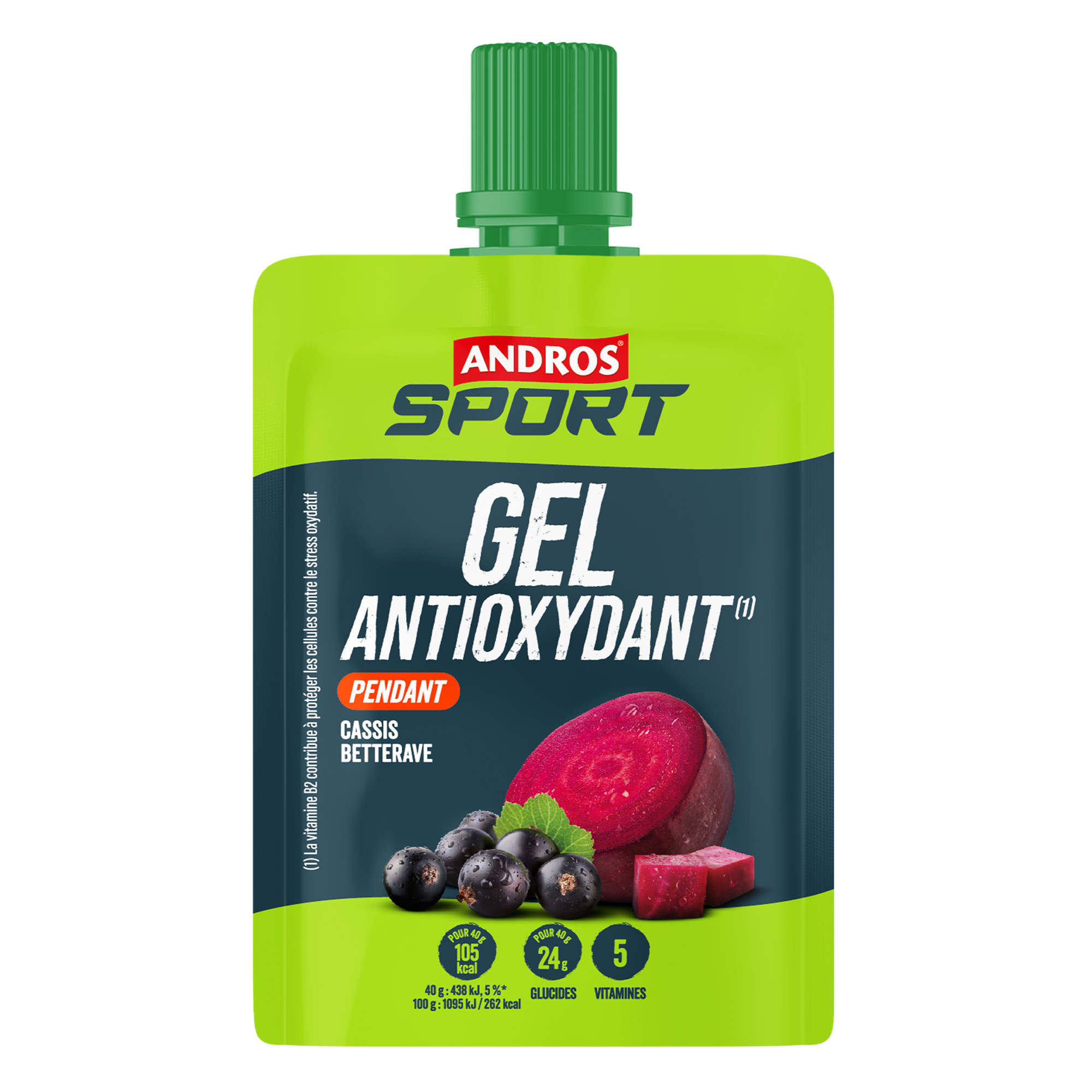 Andros Sport Unisex Gel Antioxydant (40G)