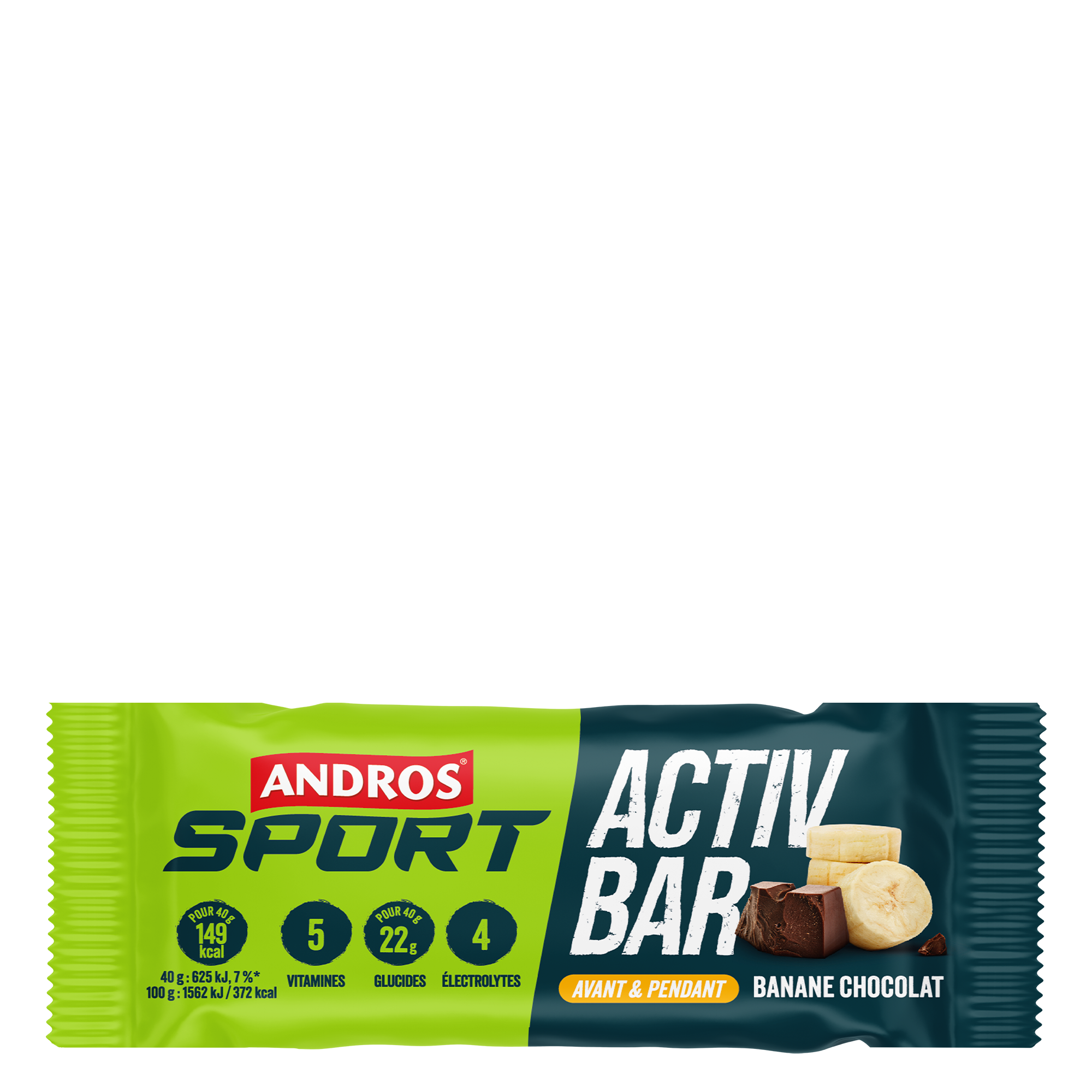 Andros Sport Unisex Barre Énergétique (40G)