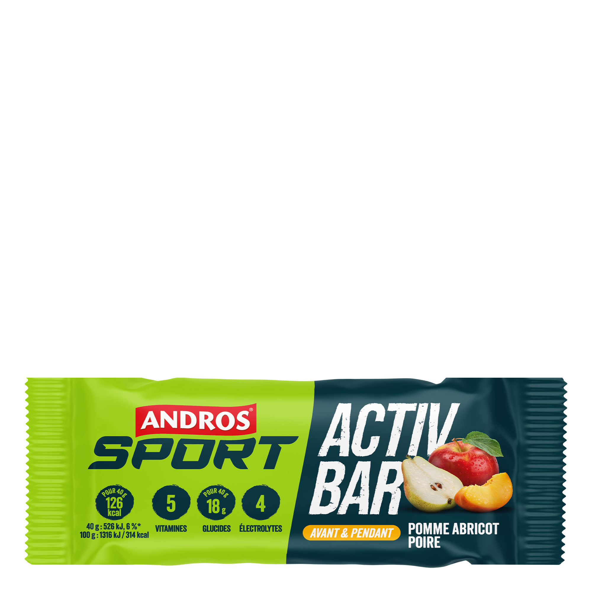 Andros Sport Unisex Barre Énergétique (40G)