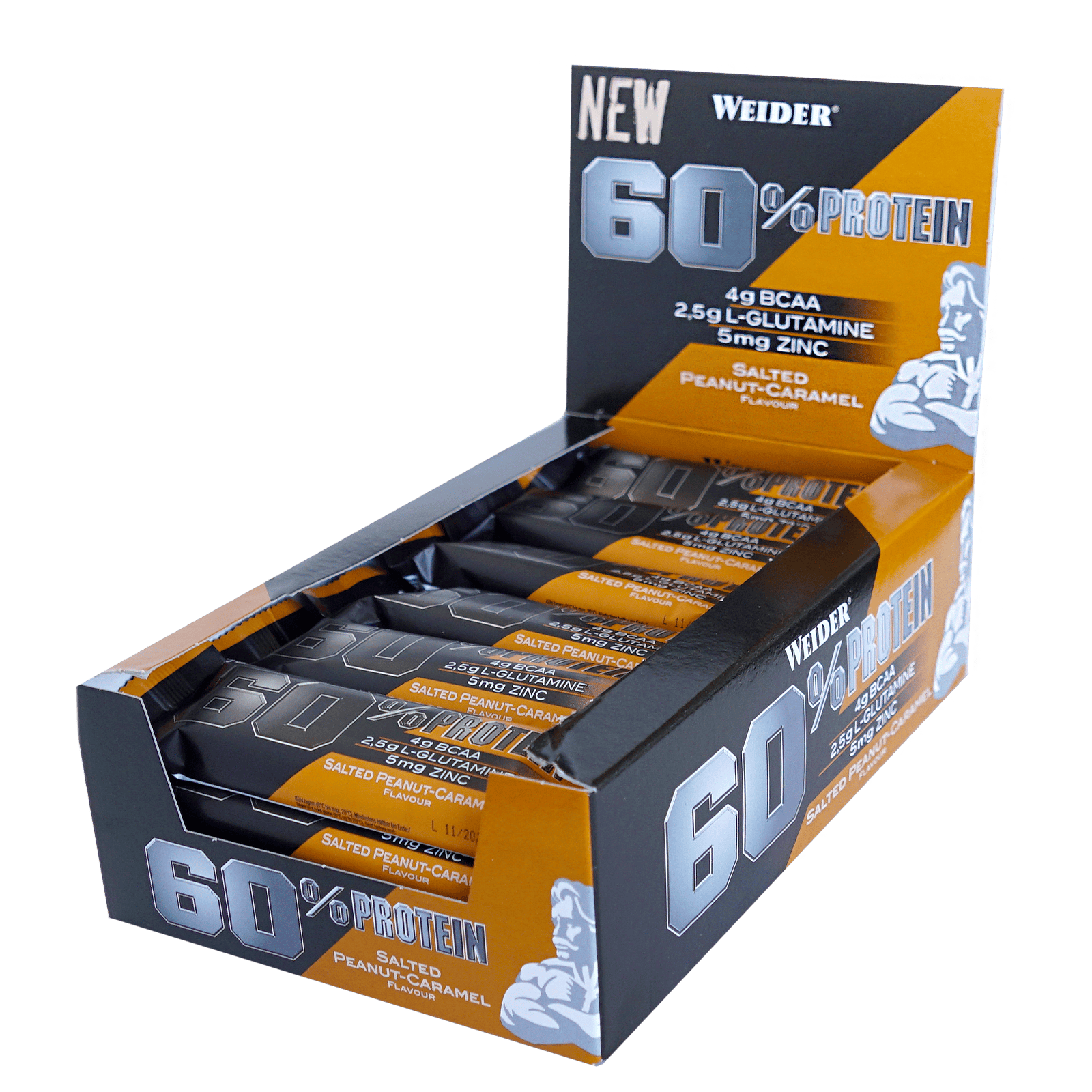 Weider Unisex 60% Protein Bar (24X45g)