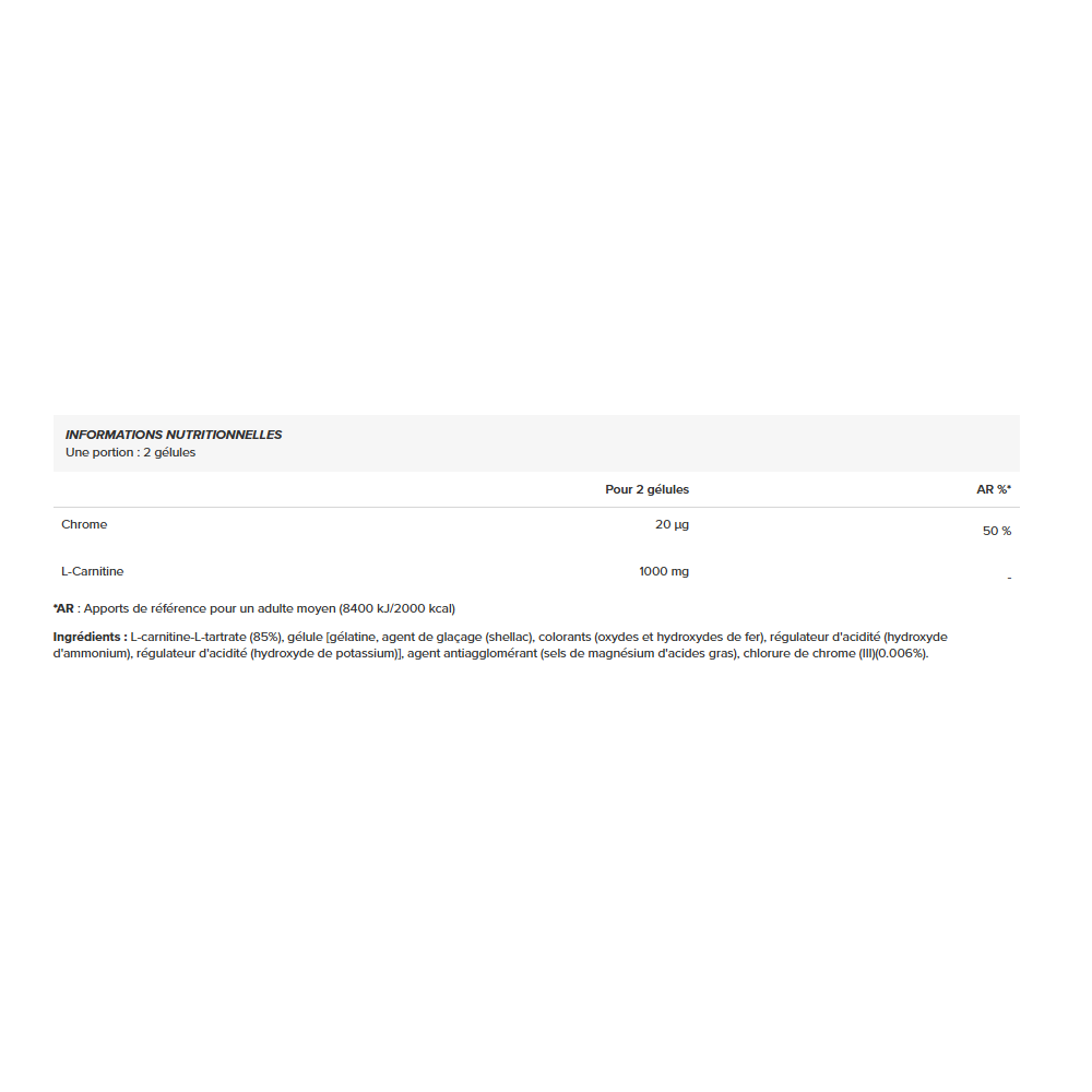 l carnitina cromo L-carnitina + (60 cápsulas) - L-carnitina pyridoxal-5-phosphate SYNTHAGEN LABORATORIES - NL-GHK-CU Content:180 NAC Capsules