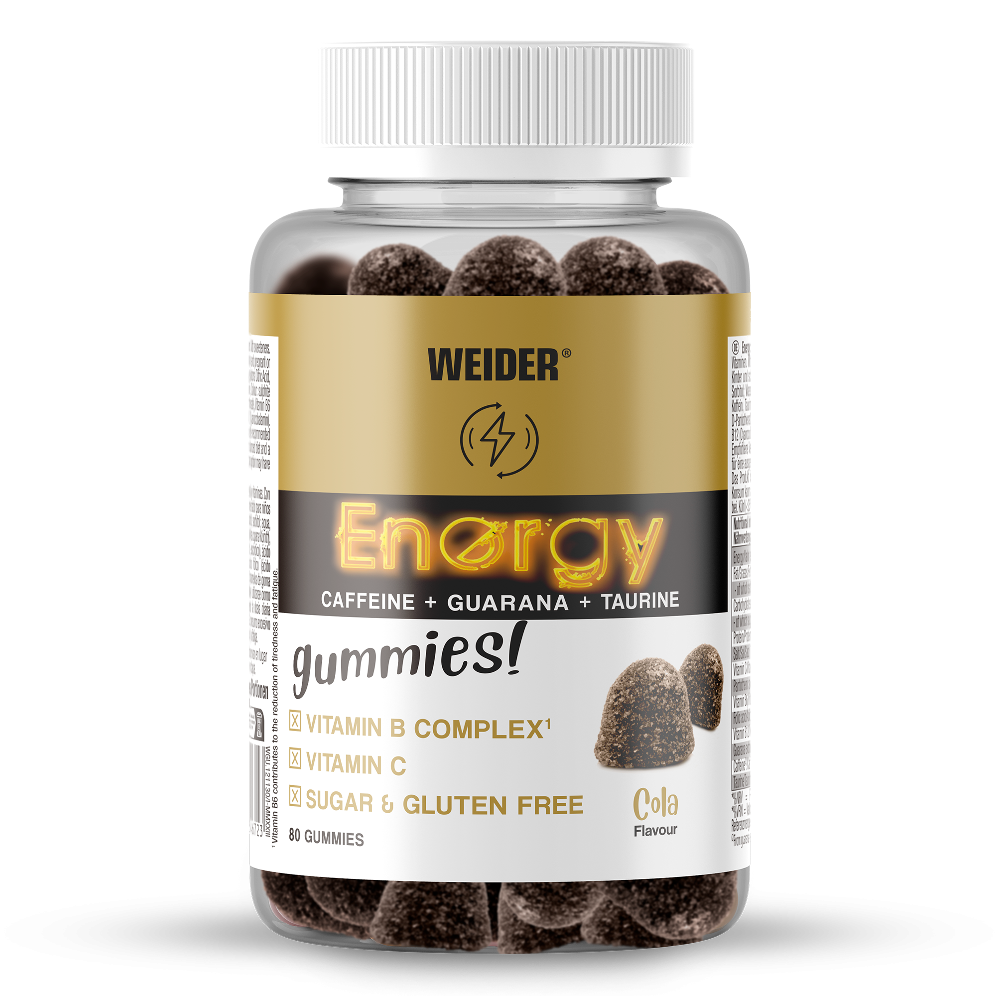 Weider Gummy Energy Caffeine Cola 80uts - Image 3