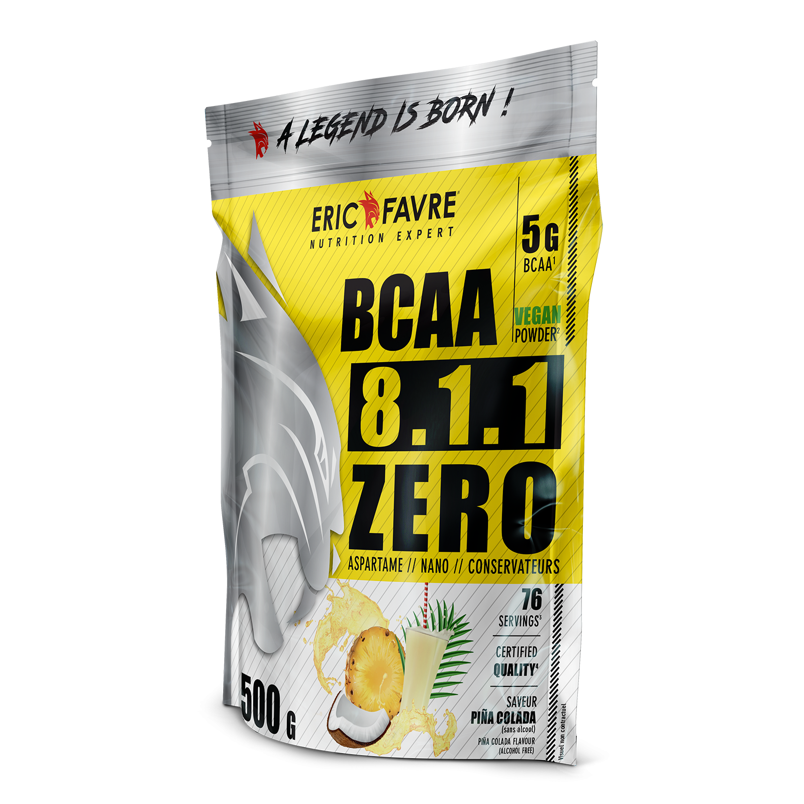 Eric Favre Bcaa 811 Zero Piña Colada 500G - Image 2