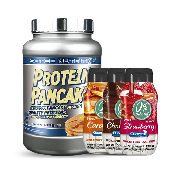 PROTEIN PANCAKE (1036gr) + ZERO CALORIES SIROP (330ml)