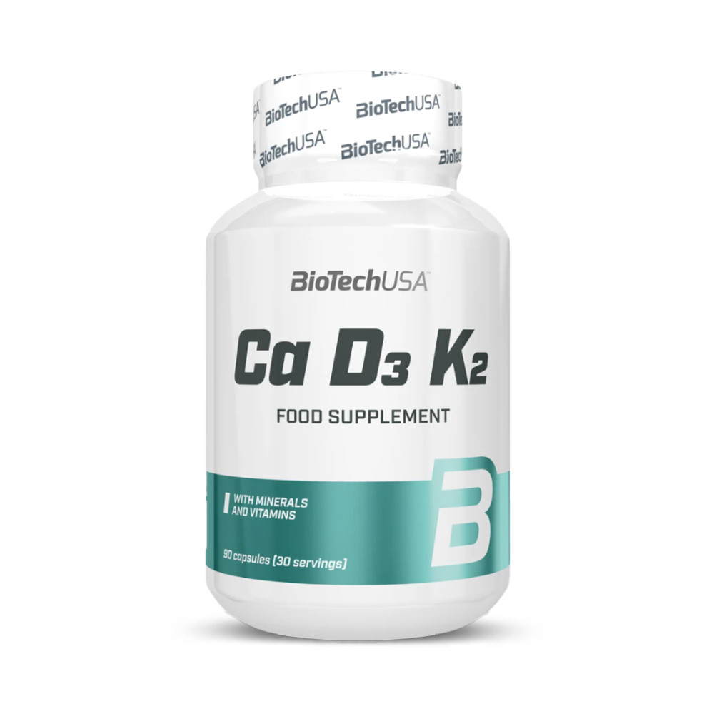 Biotechusa Ca D3 K2 Aide À La Bonne Santé Des Os Et Des Dents 90 Cps - Image 2