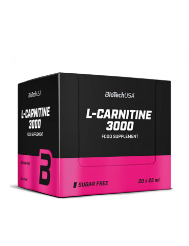 bt l-carnitine 3000 ampule Shot can (20x25ml) Liquid L-Carnitine 3000: Metabolism &