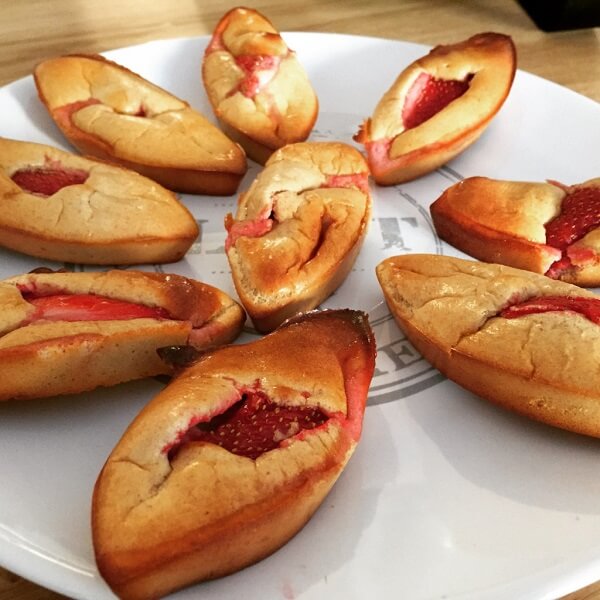 Barquettes protéinées à la fraise