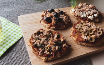 Mini pizzas flocons d’avoine