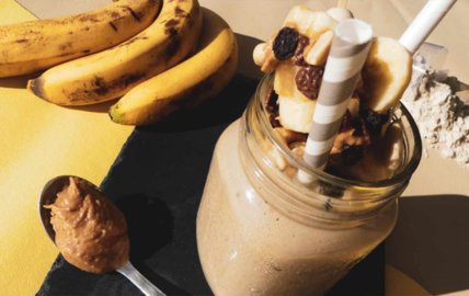 Smoothie protéiné banane et peanut butter
