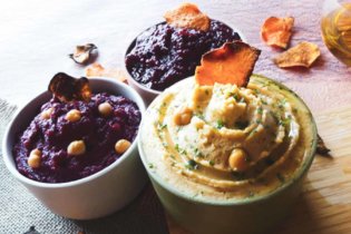 Houmous de betterave et pois chiche