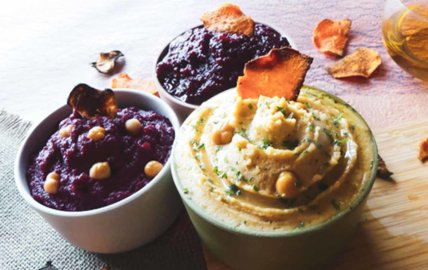 Houmous de betterave et pois chiche