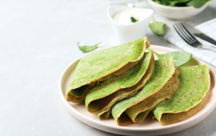 Crêpes protéinées au Matcha