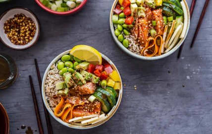 Pokebowl frais et protéiné