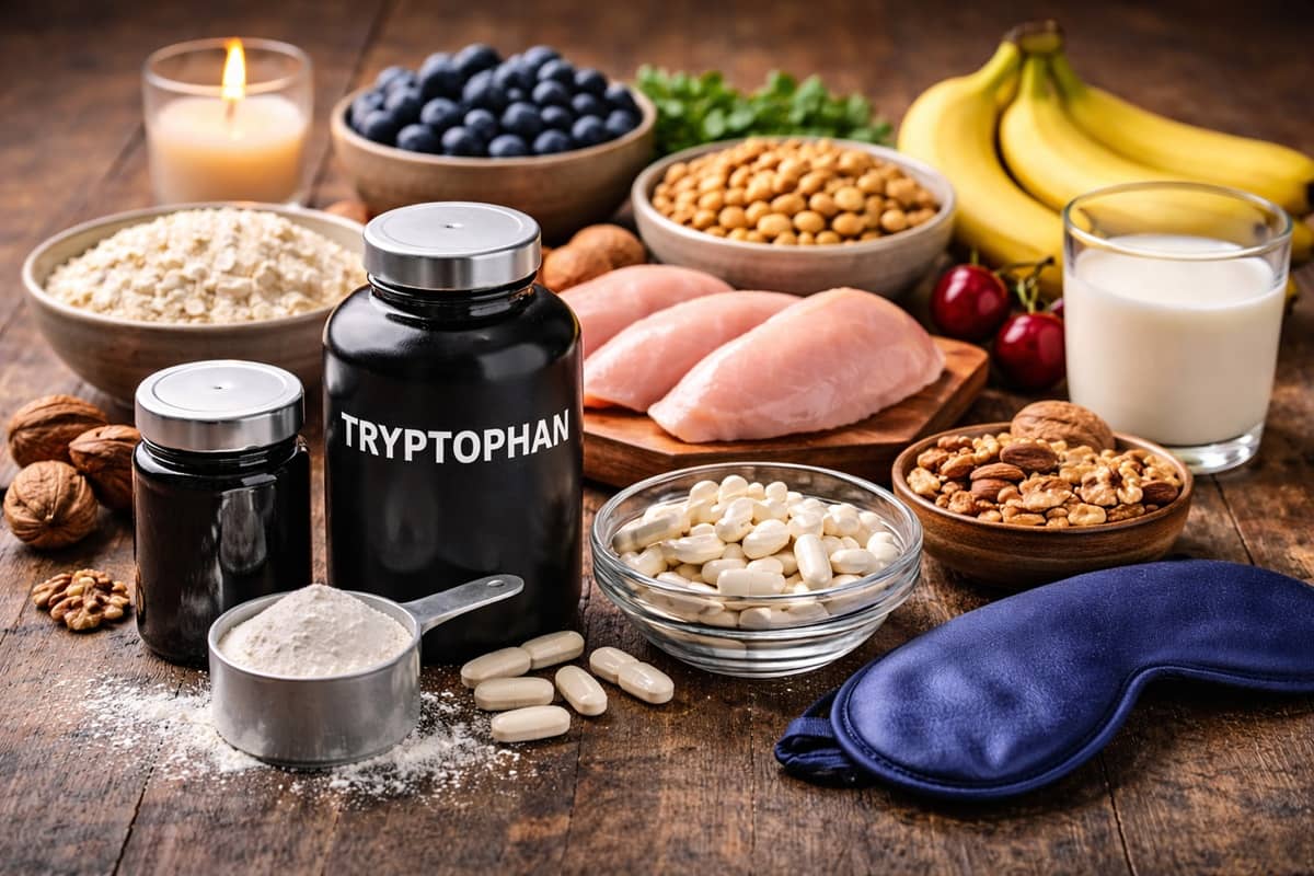 Tryptophane bienfaits, dosage et utilisation pour le sommeil et l’humeur